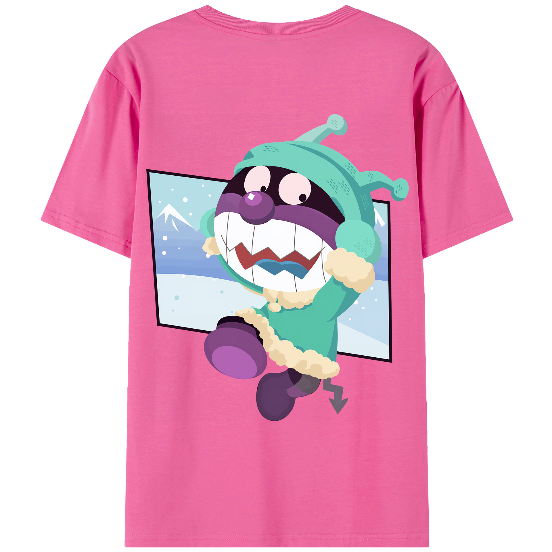 （画像用） アンパンマン Anpanman レディース半袖Tシャツ(バックプリント)